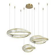 SL6204.311.03 Светильник подвесной ST-Luce Латунь/Прозрачный LED 1*97W 4000K РИТОРТО 500_191_2946814
